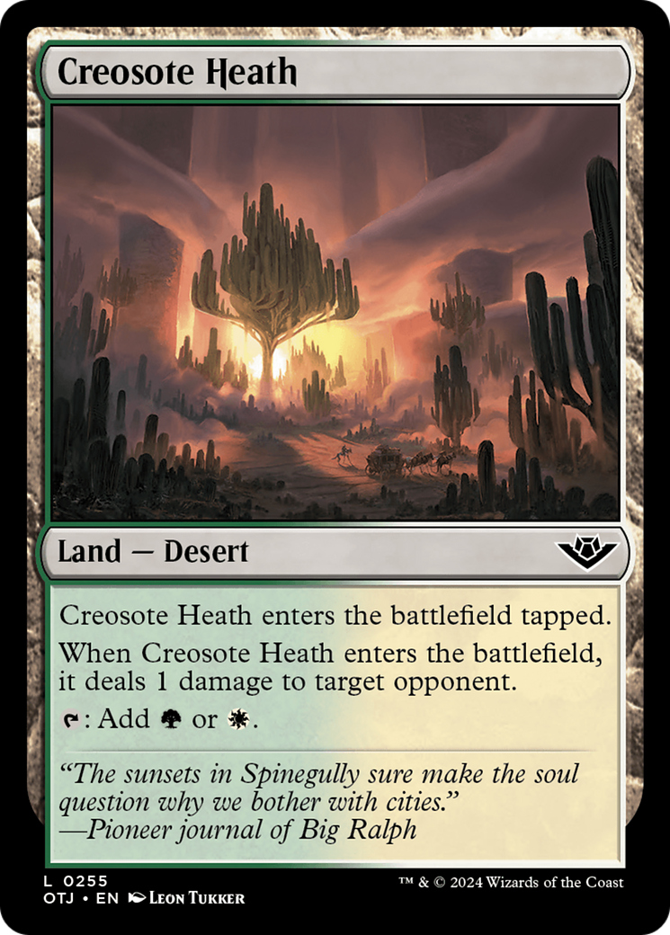 Creosote Heath⁣ - Outlaws of Thunder Junction⁣ (Land)⁣ [255]