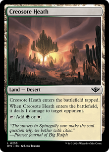 Creosote Heath⁣ - Outlaws of Thunder Junction⁣ (Land)⁣ [255]