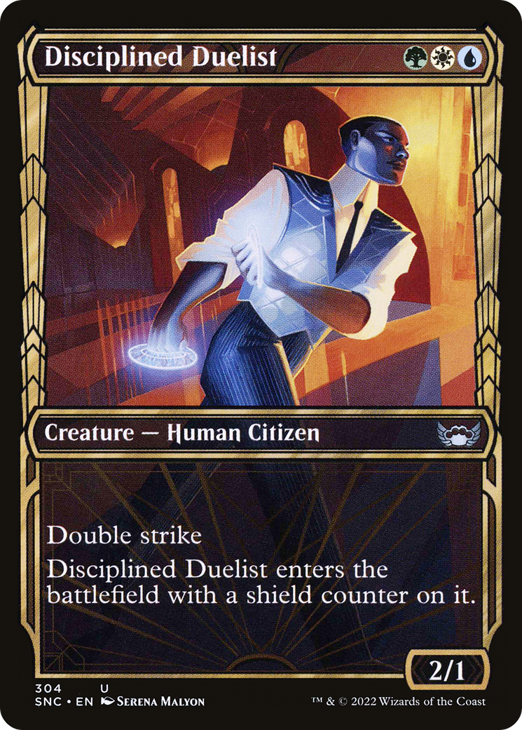 Disciplined Duelist (V.1)⁣ - Streets of New Capenna: Extras⁣ (Uncommon)⁣ [304]