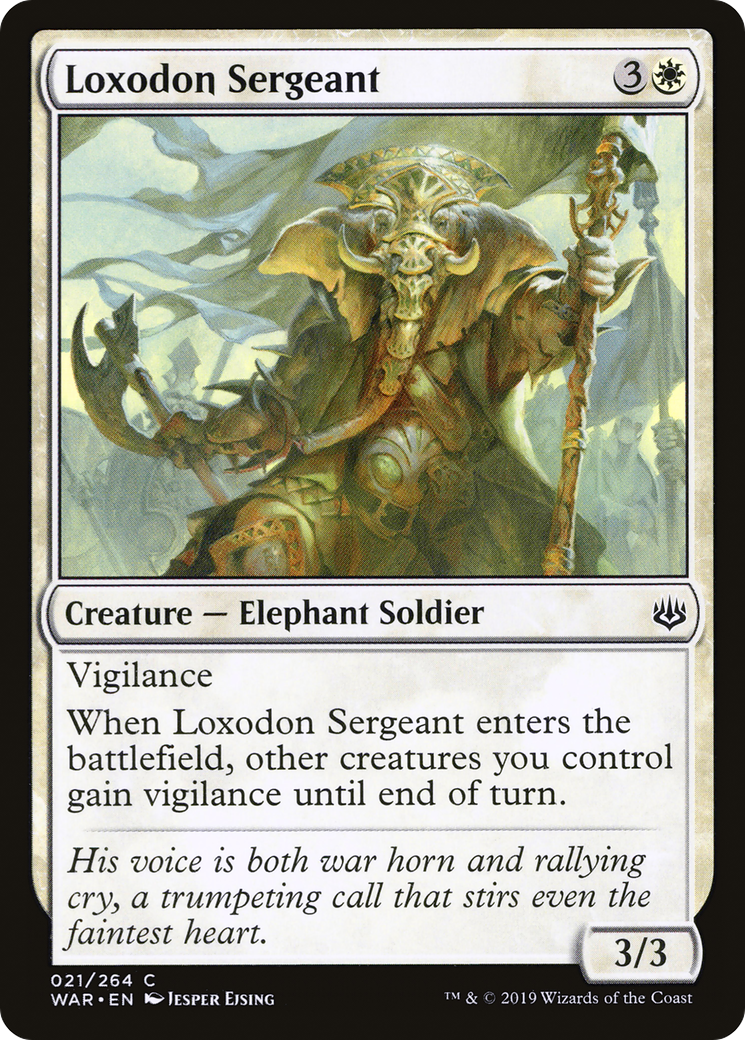 Loxodon Sergeant⁣ - War of the Spark⁣ (Common)⁣ [21]