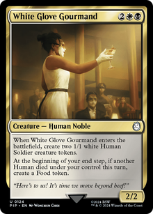 White Glove Gourmand⁣ - Universes Beyond: Fallout⁣ (Uncommon)⁣ [124]