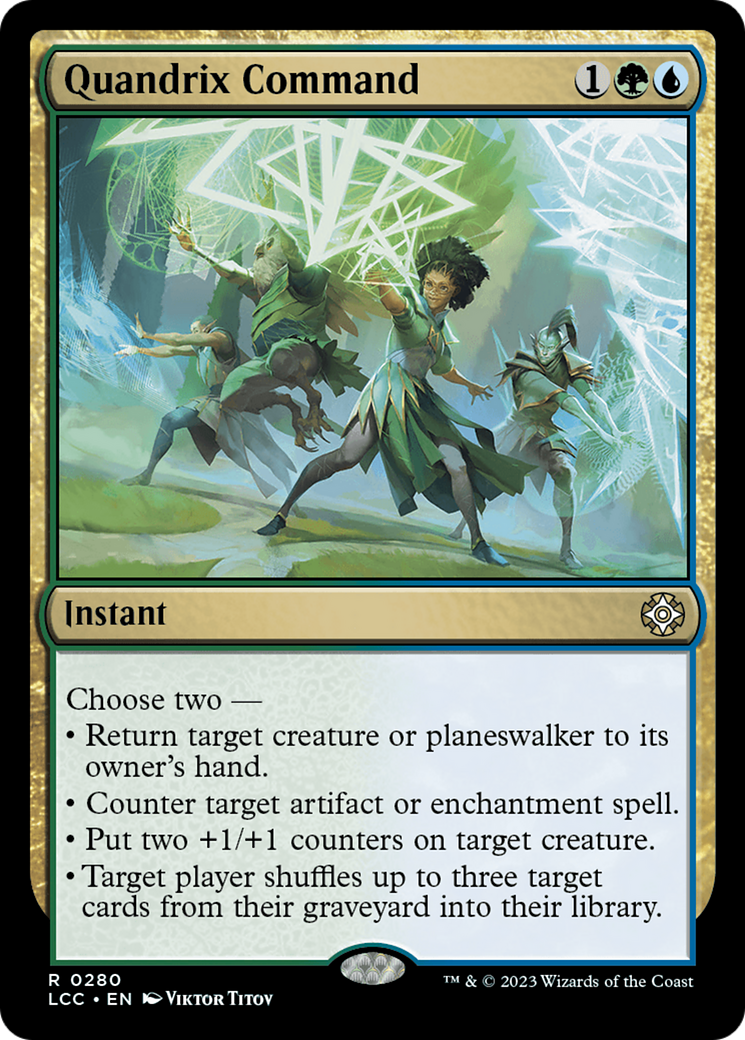 Quandrix Command⁣ - Commander: The Lost Caverns of Ixalan⁣ (Rare)⁣ [280]
