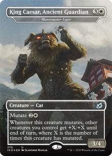 King Caesar, Ancient Guardian - Huntmaster Liger (IKO-370) - Ikoria: Lair of Behemoths / King Caesar, Ancient Guardian (Borderless)