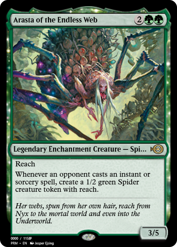 Arasta of the Endless Web (PRM-79981) - Magic Online Promos: (enchantment) Foil
