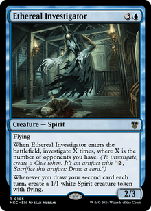 Ethereal Investigator⁣ - Commander: Murders at Karlov Manor⁣ (Rare)⁣ [105]