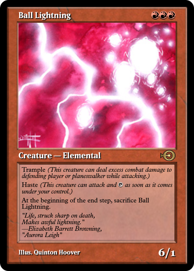 Ball Lightning (PRM-35972) - Magic Online Promos Foil