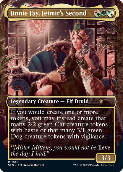 Jinnie Fay, Jetmir's Second (Display Commander) - Thick Stock (SLD-1556) - Secret Lair Drop (Borderless)