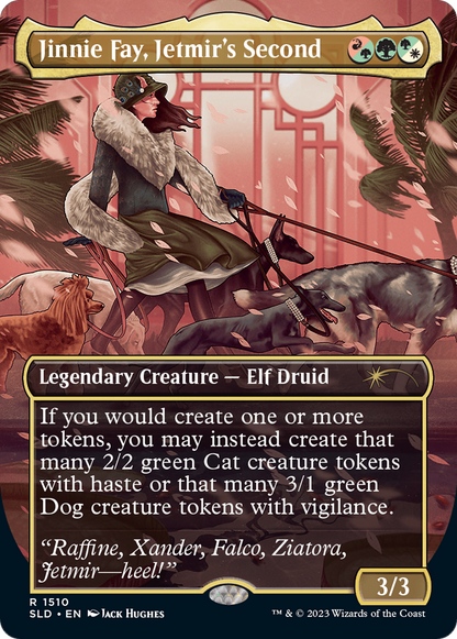 Jinnie Fay, Jetmir's Second (Display Commander) - Thick Stock (SLD-1556) - Secret Lair Drop (Borderless)