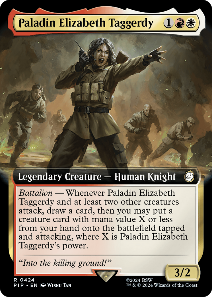 Paladin Elizabeth Taggerdy (V.1)⁣ - Universes Beyond: Fallout: Extras⁣ (Rare)⁣ [424]