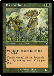 Priest of Titania⁣ - Modern Horizons 3: Extras⁣ (Uncommon)⁣ [428]