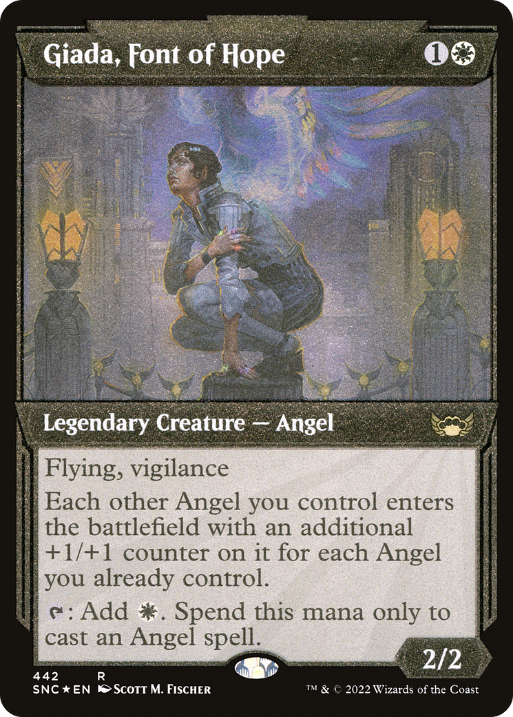 Giada, Font of Hope (Showcase) (Foil Etched) (SNC-442) - Streets of New Capenna: (Showcase) Etched Foil