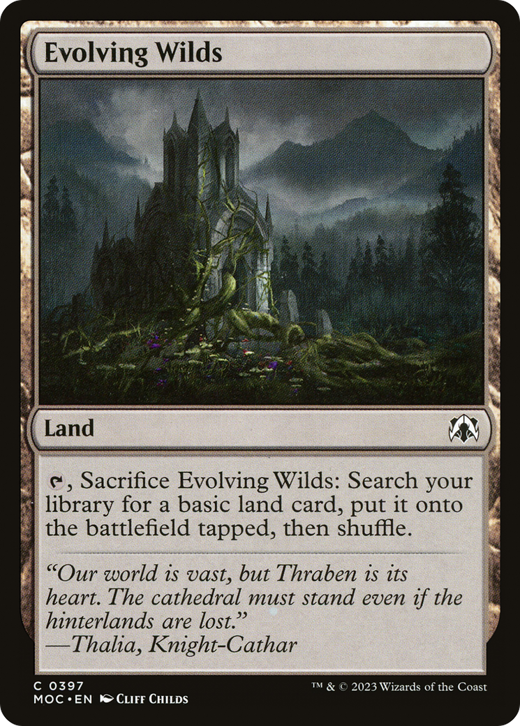 Evolving Wilds⁣ - Commander: March of the Machine⁣ (Common)⁣ [397]