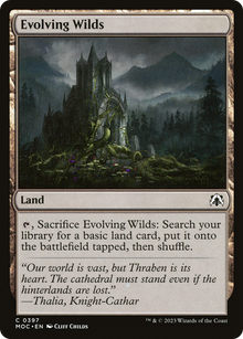 Evolving Wilds⁣ - Commander: March of the Machine⁣ (Common)⁣ [397]