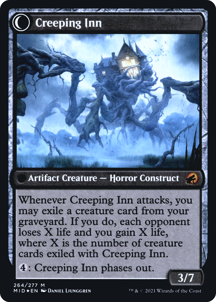 Hostile Hostel (PRE-264) - Innistrad: Midnight Hunt Promos: (Double Faced Transform) Foil