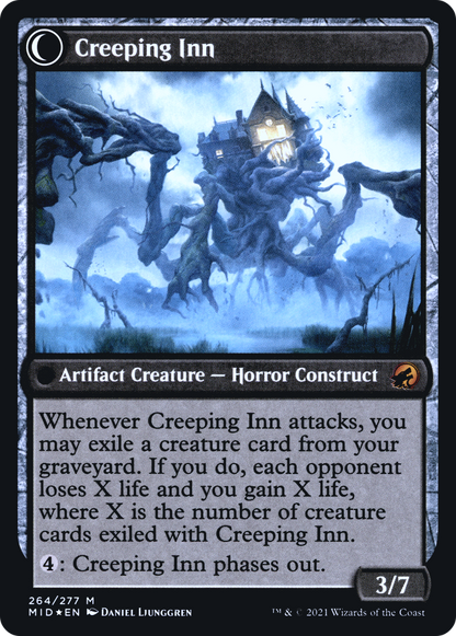 Hostile Hostel (PRE-264) - Innistrad: Midnight Hunt Promos: (Double Faced Transform) Foil