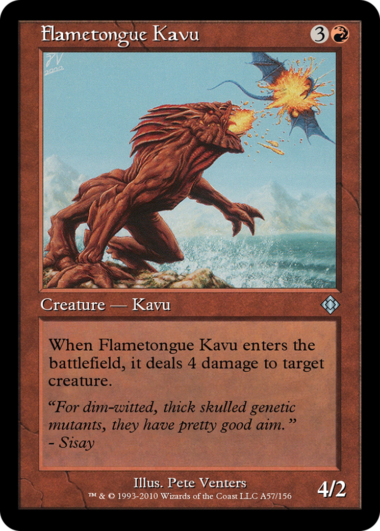 Flametongue Kavu (TD0-A57) - Magic Online Theme Decks