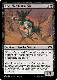 Accursed Marauder (Ripple Foil) (MH3-512) - Modern Horizons 3 Foil