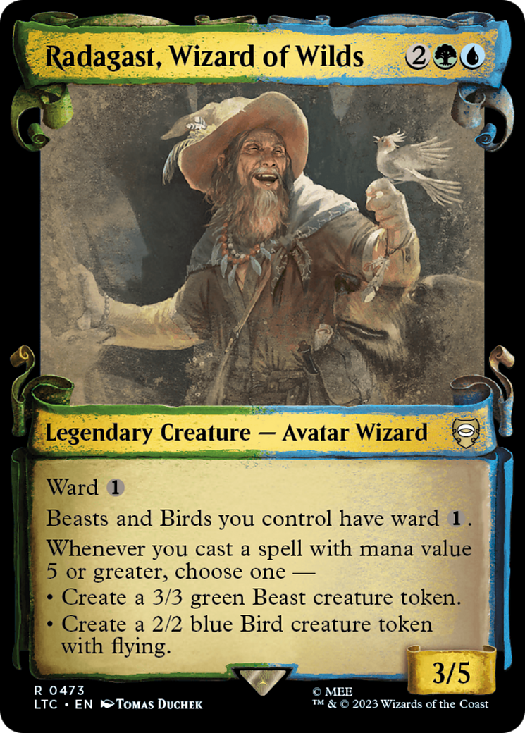 Radagast, Wizard of Wilds (Showcase Scrolls) (LTC-473) - Tales of Middle-earth Commander: (Showcase)