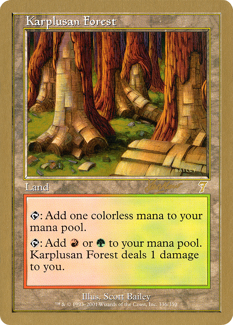 Karplusan Forest - 2002 Sim Han How (7ED) (WCD-) - World Championship Decks 2002