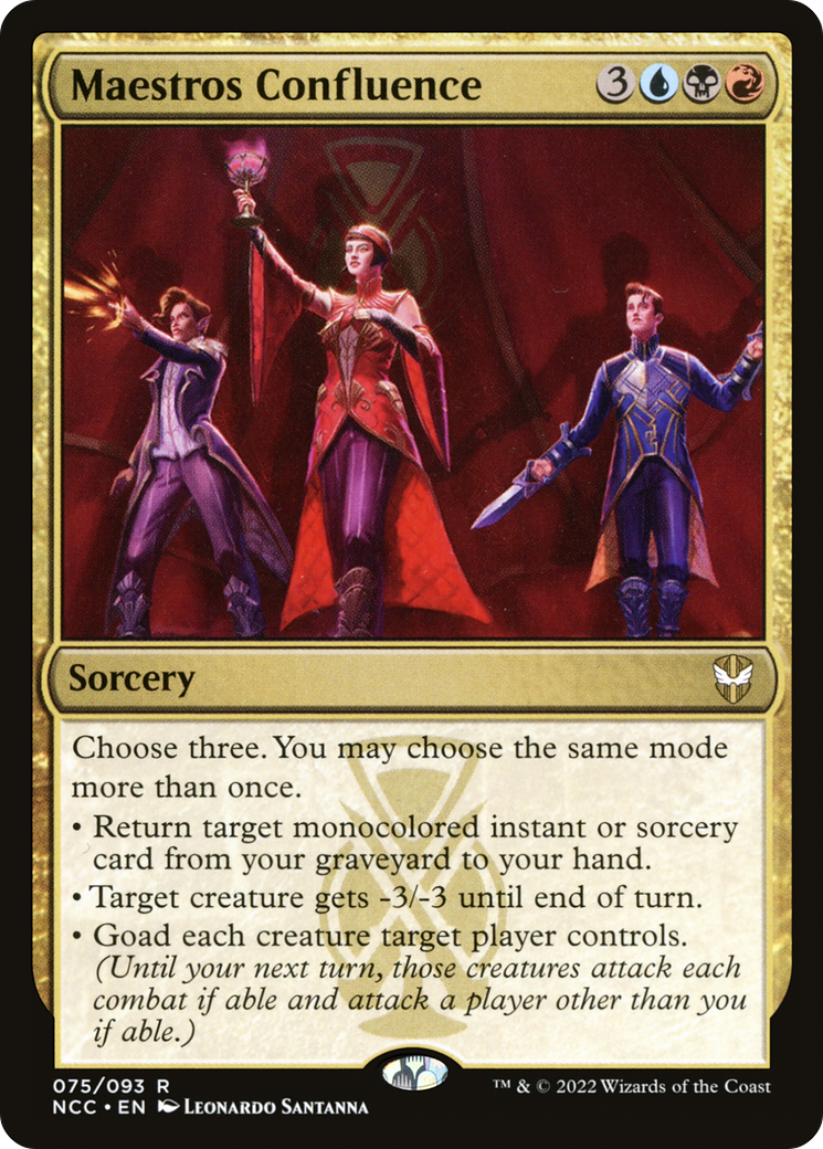 Maestros Confluence⁣ - Commander: Streets of New Capenna⁣ (Rare)⁣ [75]