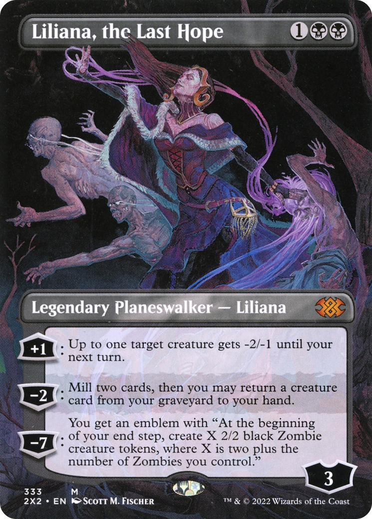 Liliana, the Last Hope (Borderless) (2X2-333) - Double Masters 2022 (Borderless)