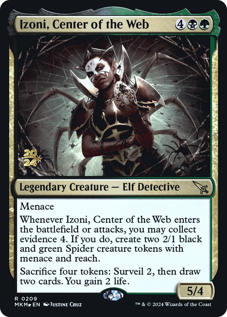 Izoni, Center of the Web (PRE-209S) - Murders at Karlov Manor Promos Foil