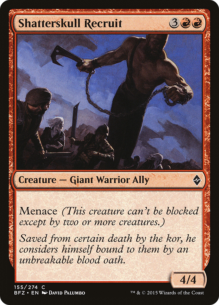 Shatterskull Recruit (BFZ-155) - Battle for Zendikar Foil