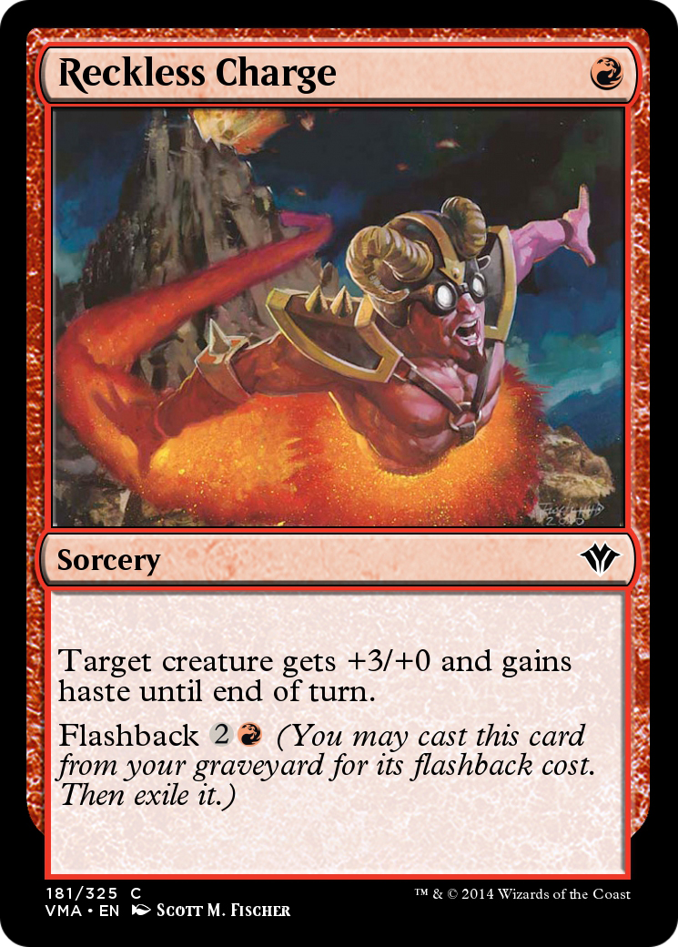 Reckless Charge (VMA-181) - Vintage Masters Foil