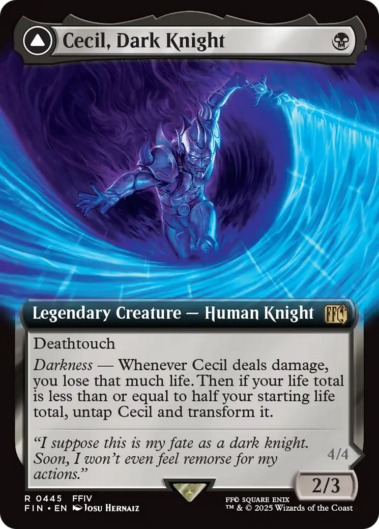 Cecil, Dark Knight // Cecil, Redeemed Paladin (FIN-445) - FINAL FANTASY: (Extended Art)