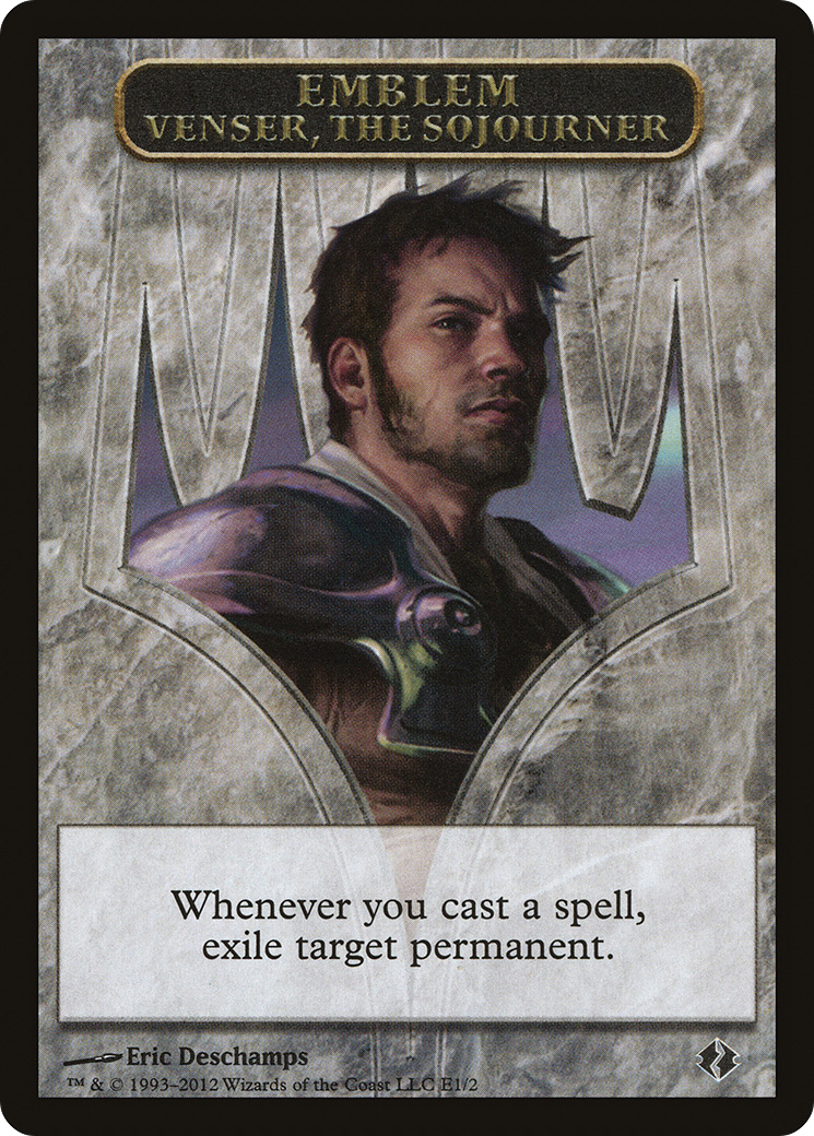 Emblem - Venser, the Sojourner (DDI-001) - Duel Decks: Venser vs. Koth Tokens