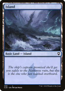 Island (V.4)⁣ - Commander Legends: Battle for Baldur's Gate: Extras⁣ (Land)⁣ [458]
