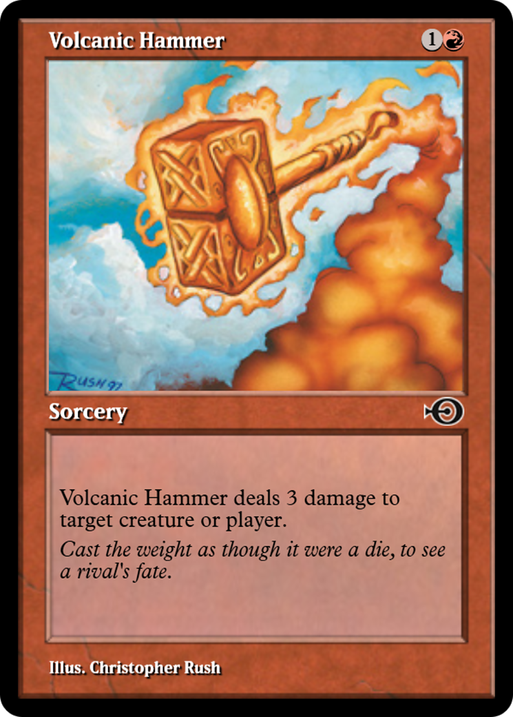 Volcanic Hammer (PRM-36102) - Magic Online Promos Foil