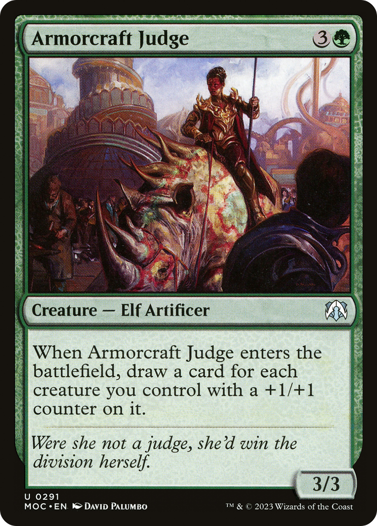 Armorcraft Judge⁣ - Commander: March of the Machine⁣ (Uncommon)⁣ [291]