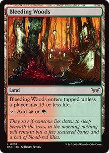 Bleeding Woods⁣ - Duskmourn: House of Horror⁣ (Common)⁣ [257]