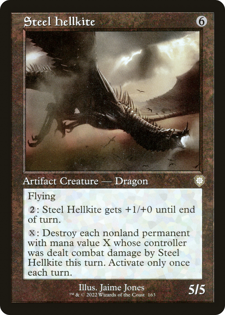 Steel Hellkite⁣ - Commander: The Brothers' War⁣ (Rare)⁣ [163]