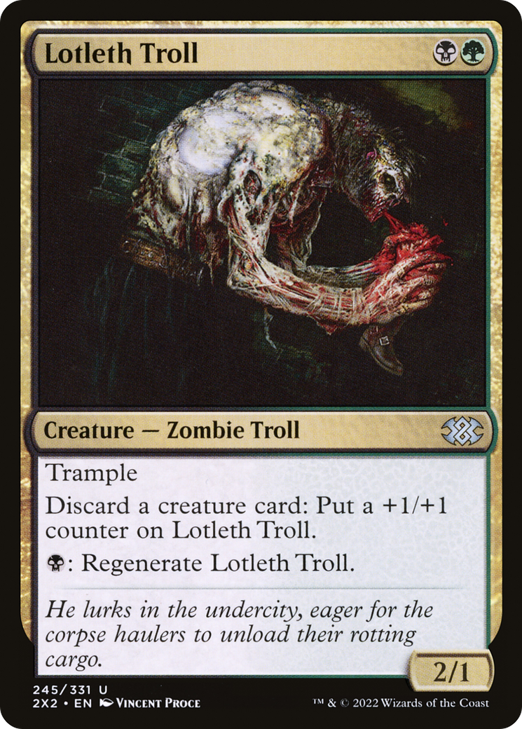 Lotleth Troll⁣ - Double Masters 2022⁣ (Uncommon)⁣ [245]