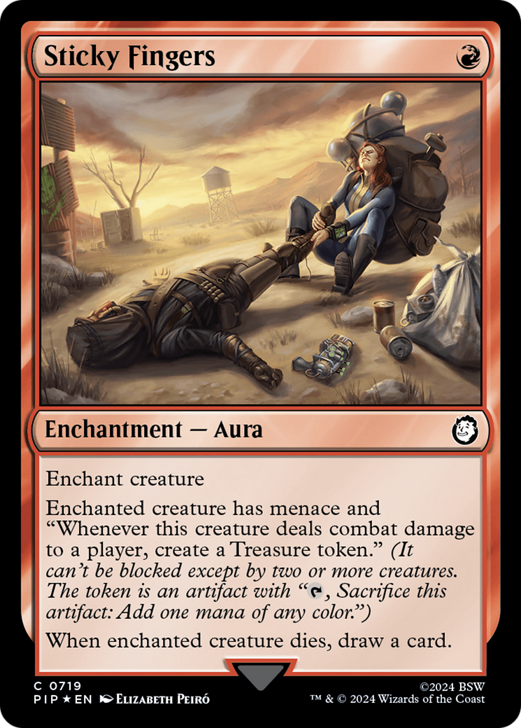 Sticky Fingers (Surge Foil) (PIP-719) - Fallout Foil
