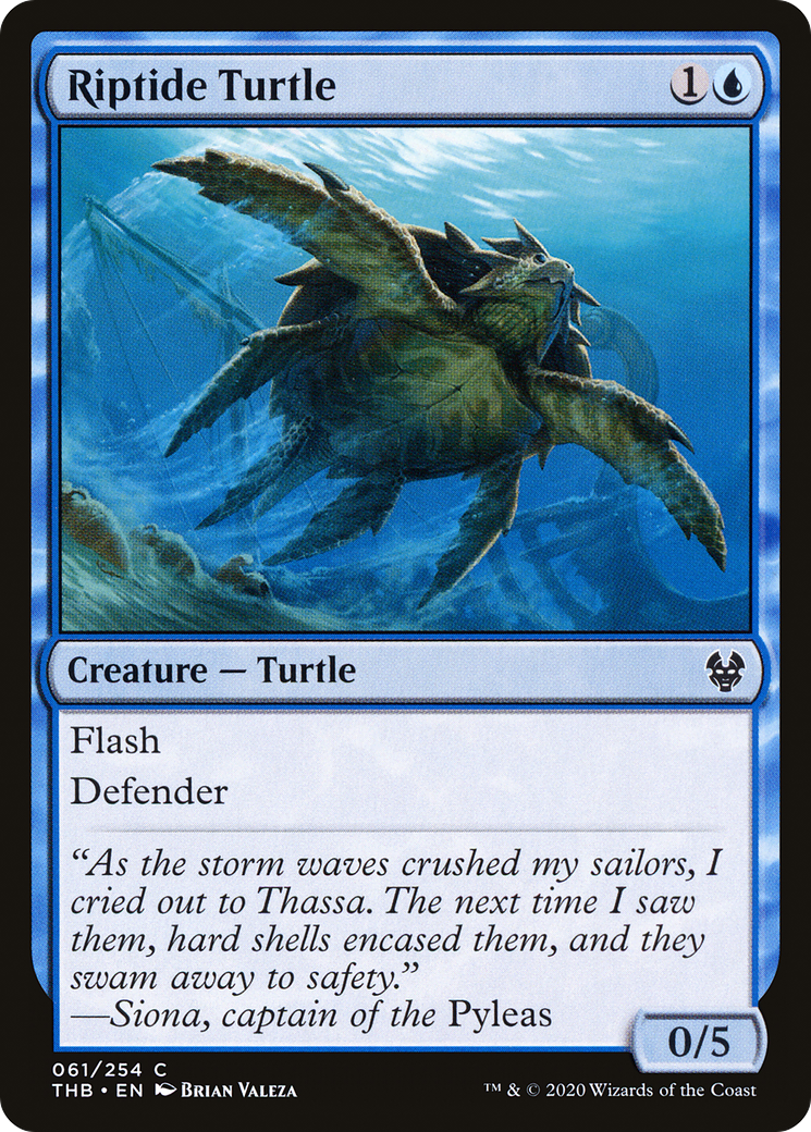 Riptide Turtle⁣ - Theros Beyond Death⁣ (Common)⁣ [61]