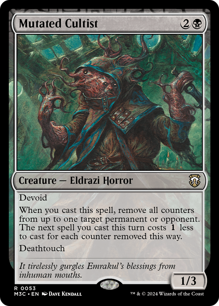 Mutated Cultist⁣ - Commander: Modern Horizons 3⁣ (Rare)⁣ [53]