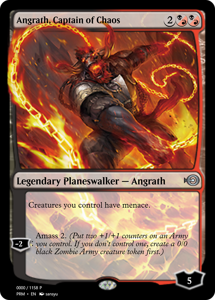 Angrath, Captain of Chaos (PRM-72237) - Magic Online Promos Foil