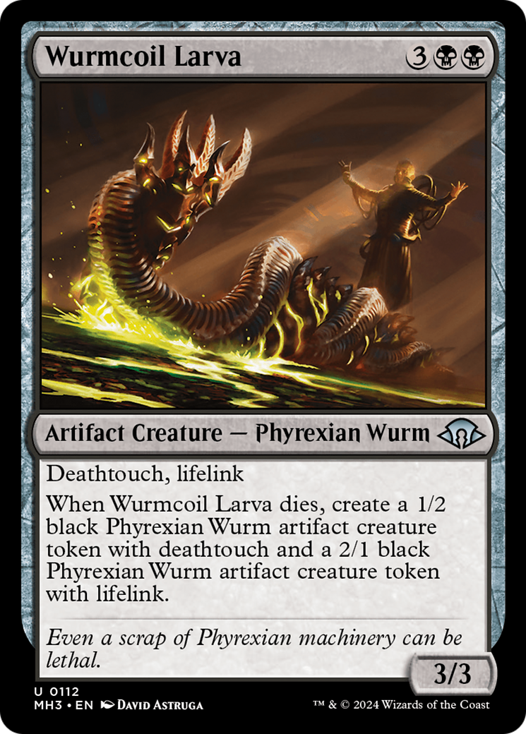 Wurmcoil Larva⁣ - Modern Horizons 3⁣ (Uncommon)⁣ [112]