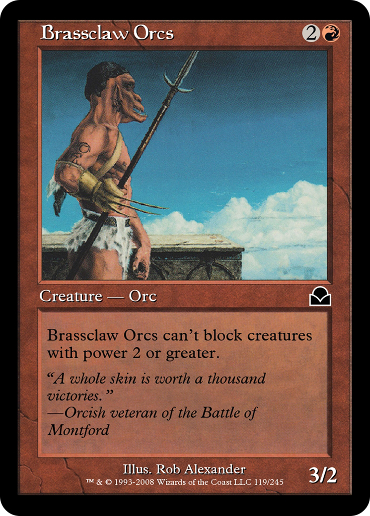 Brassclaw Orcs (ME2-119) - Masters Edition II Foil