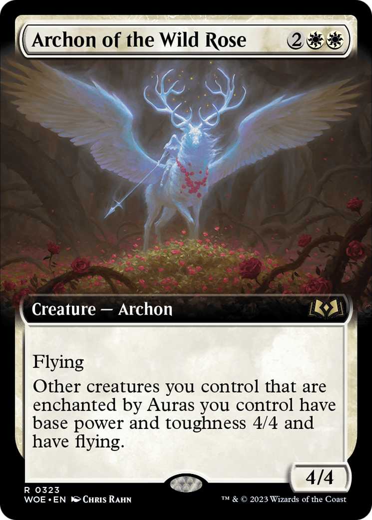 Archon of the Wild Rose (Extended Art) (WOE-323) - Wilds of Eldraine: (Extended Art) Foil