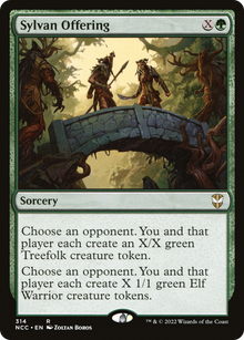 Sylvan Offering⁣ - Commander: Streets of New Capenna⁣ (Rare)⁣ [314]