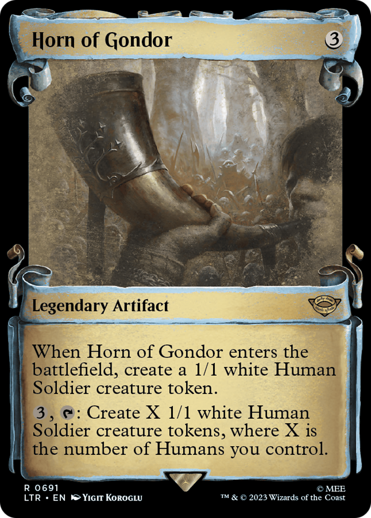 Horn of Gondor (Showcase Scrolls) (LTR-691) - The Lord of the Rings: Tales of Middle-earth: (Showcase)