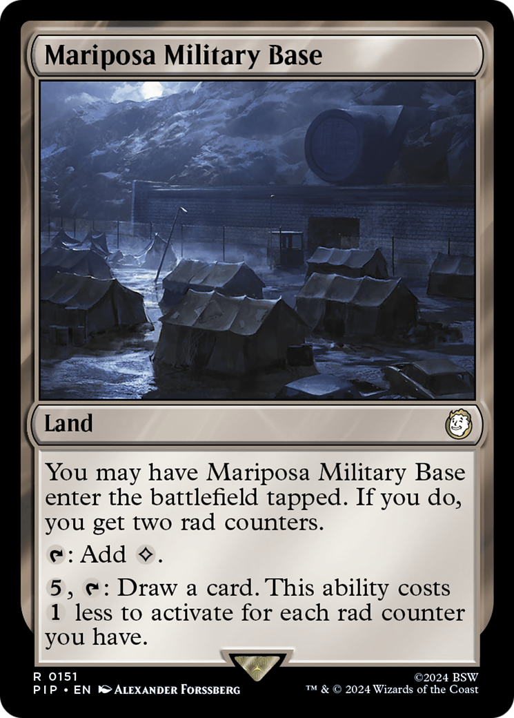 Mariposa Military Base⁣ - Universes Beyond: Fallout⁣ (Rare)⁣ [151]
