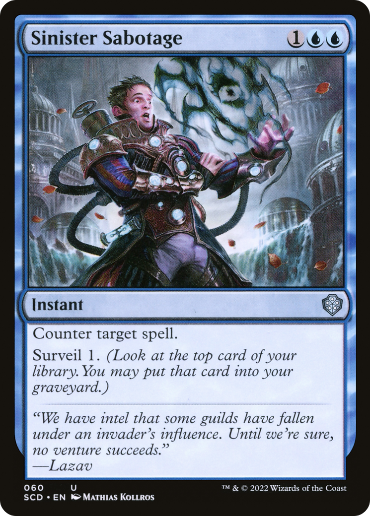 Sinister Sabotage (SCD-060) - Starter Commander Decks