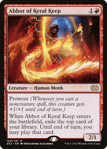 Abbot of Keral Keep⁣ - Double Masters 2022⁣ (Rare)⁣ [100]