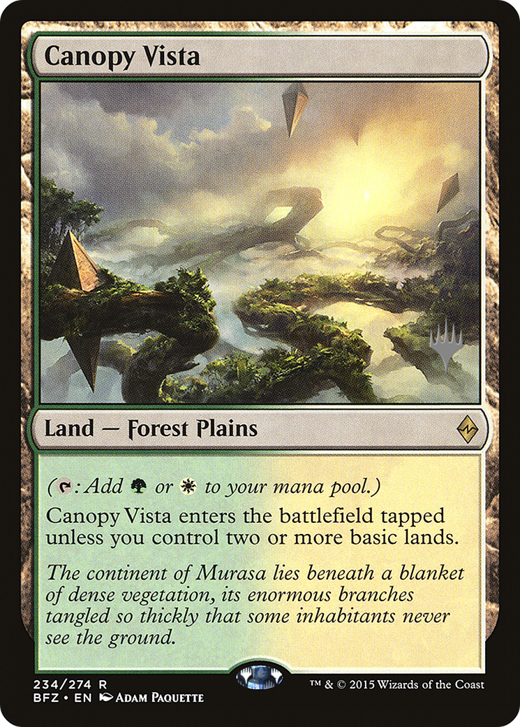 Canopy Vista (PPKHM-234P) - Battle for Zendikar Promos Foil