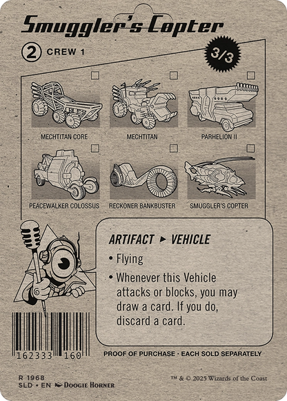 Smuggler's Copter // Smuggler's Copter (SLD-1968) - Secret Lair Drop (Borderless) Foil